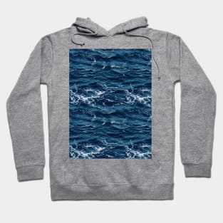 Midnight Serenade: Photorealistic Ocean Whispers Hoodie